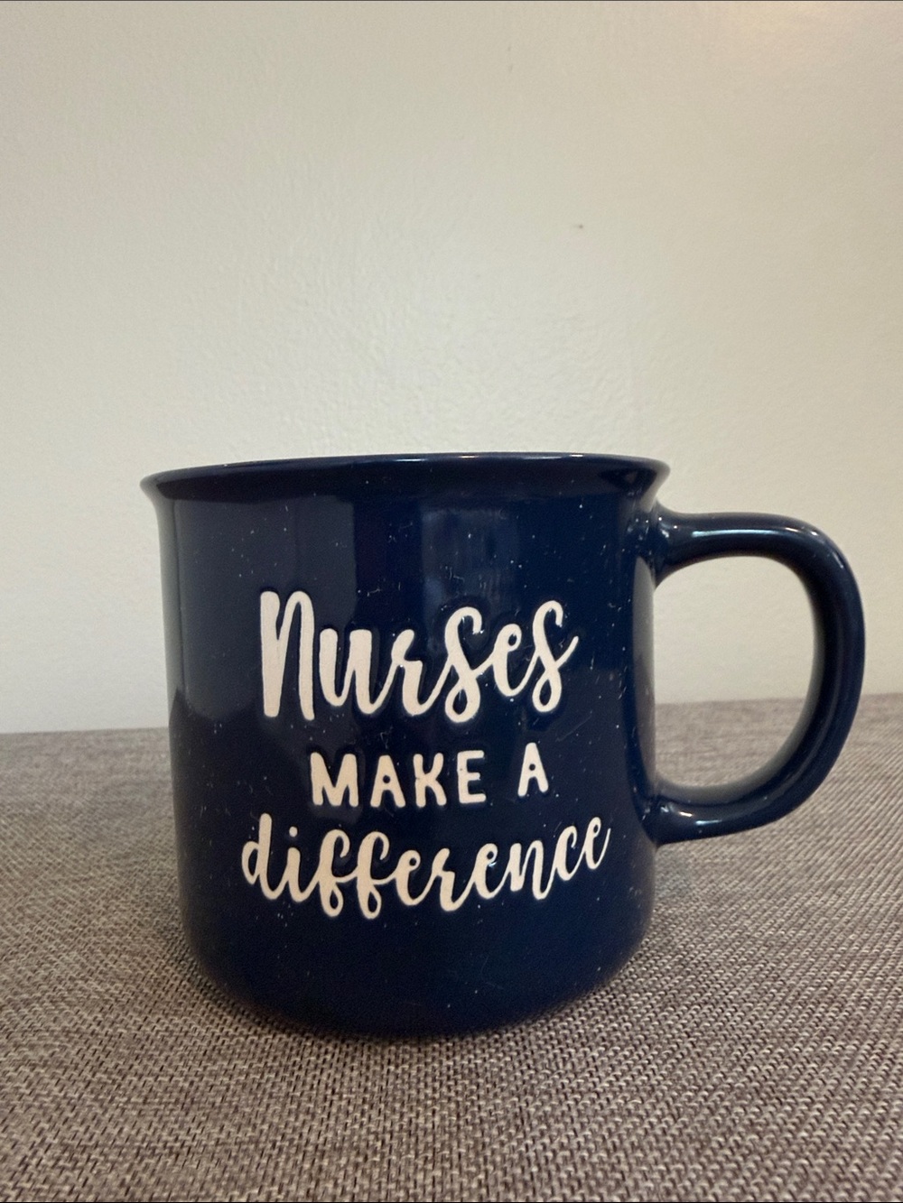 Nurses Make a Difference Navy Ceramic Mug
